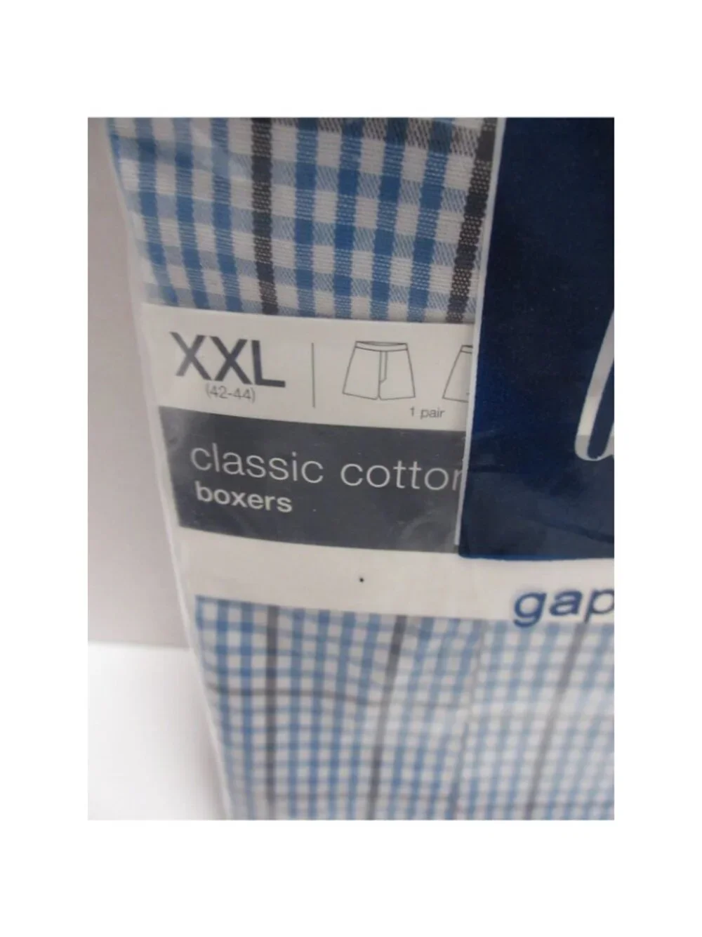 Gap Underwear XXL Boxer Shorts Check Classic Cotton Y2K Deadstock NEW
